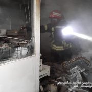 آتش کارگاه طلا سازی در بازار رشت مهار شد
