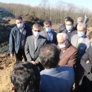 بازدید مسئولان کشوری و استانی از ساماندهی مرکز دفن زباله لاهیجان