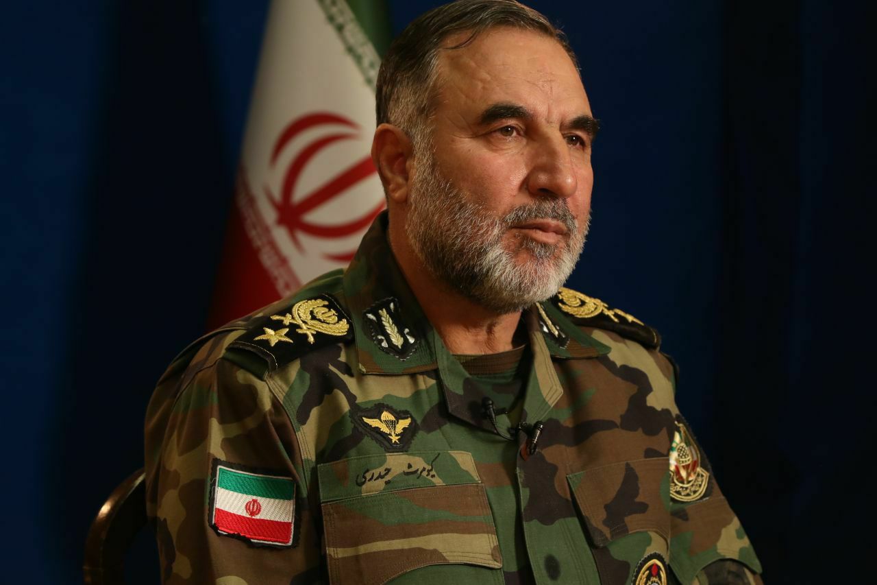 امیر سرتیپ حیدری؛ شعار ارتش فدای ملت در سال ۹۹ توسط ارتش عملی شد