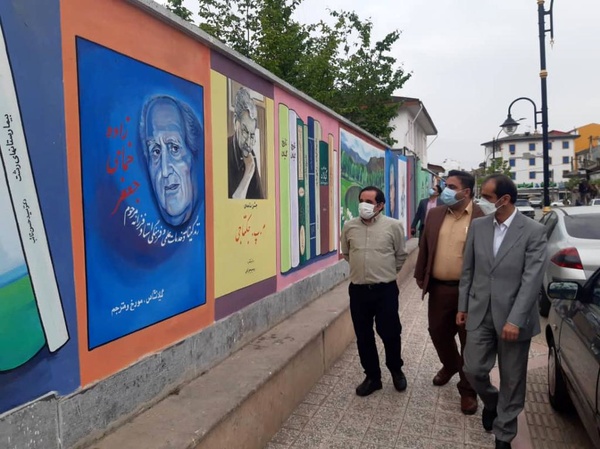 همزمان با روز سلامت انجام شد؛ اجرای دیوارنگاری مدافعان سلامت توسط سازمان سیما منظر شهرداری رشت
