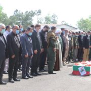 مراسم وداع با سردار «محمدعلی حق بین» در رشت