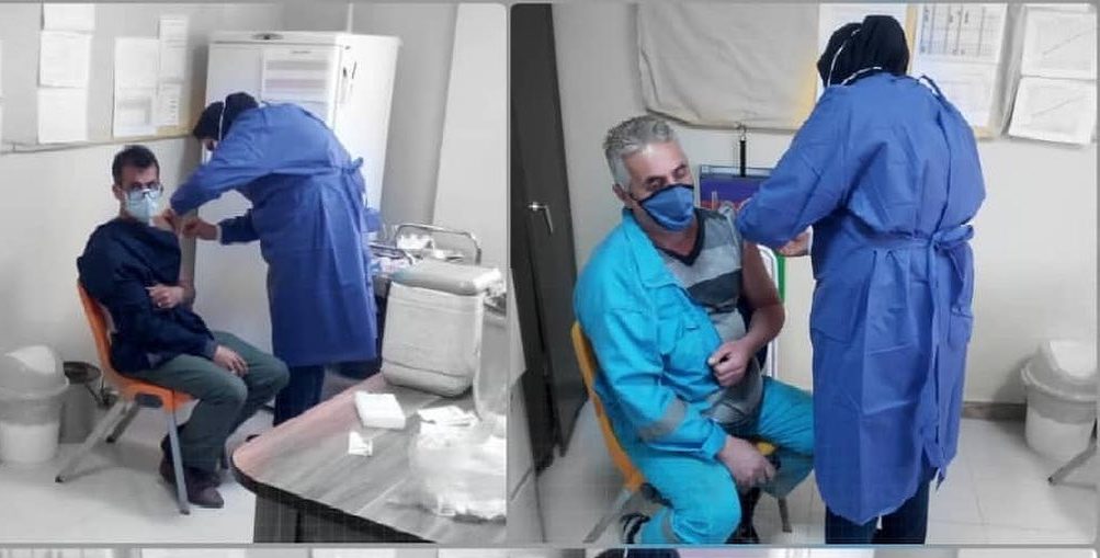 واکسینه شدن 60 پاکبان و غسال شهردار بندرانزلی در مقابل کرونا