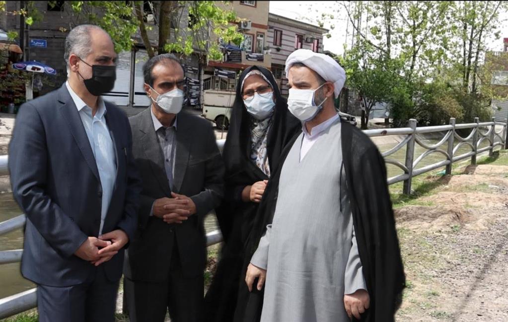 وعده دیگری که جامه عمل پوشید؛ به کارگیری بهینه نرده های جمع آوری شده از بلوار امام خمینی (ره) رشت در نقاط پر مخاطره رشت