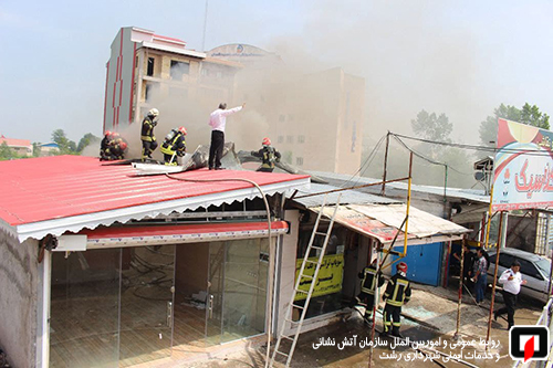 آتش سوزی کارگاه تراشکاری و صافکاری در جاده لاکان رشت مهار شد