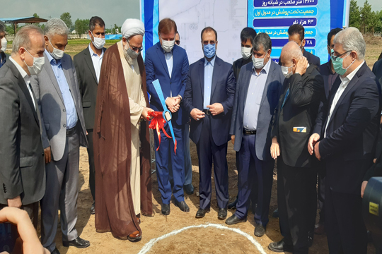 کلنگ احداث تصفیه خانه فاضلاب شهر صومعه سرا به زمین خورد