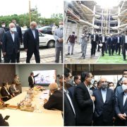 بازدید مشاور رئیس جمهور و دبیر شورای عالی مناطق آزاد کشور از پروژه تجاری فرهنگی در فاز تجارت منطقه آزاد انزلی