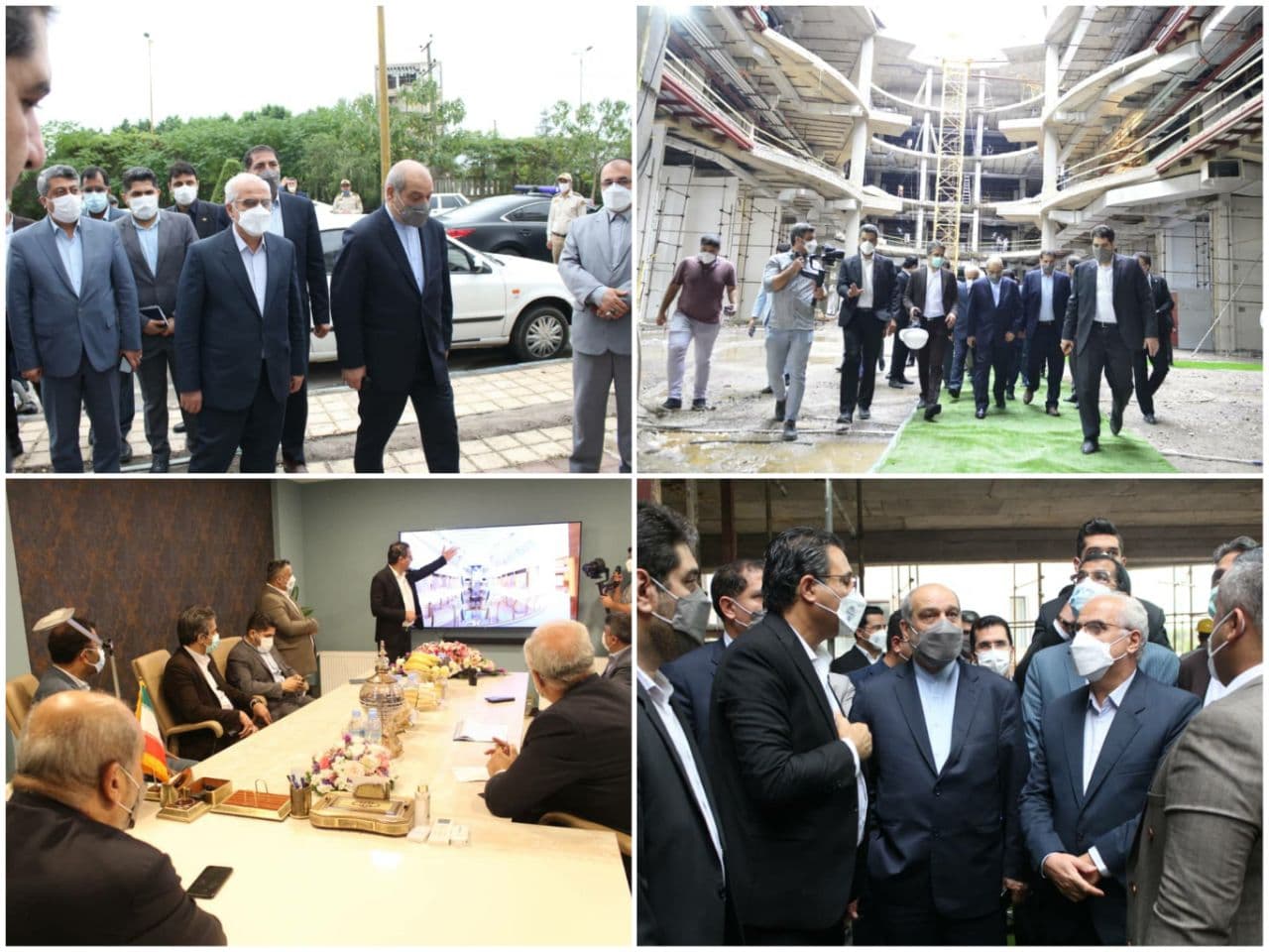 بازدید مشاور رئیس جمهور و دبیر شورای عالی مناطق آزاد کشور از پروژه تجاری فرهنگی در فاز تجارت منطقه آزاد انزلی