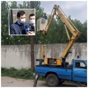 ادامه اجرای طرح جهادی تبدیل شبكه فرسوده سیمی به كابل خودنگهدار در شهرستان خمام