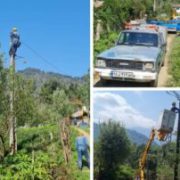 برخورداری ساكنین دو روستای كم برخوردار فومن از طرح جهادی احداث كابل خودنگهدار