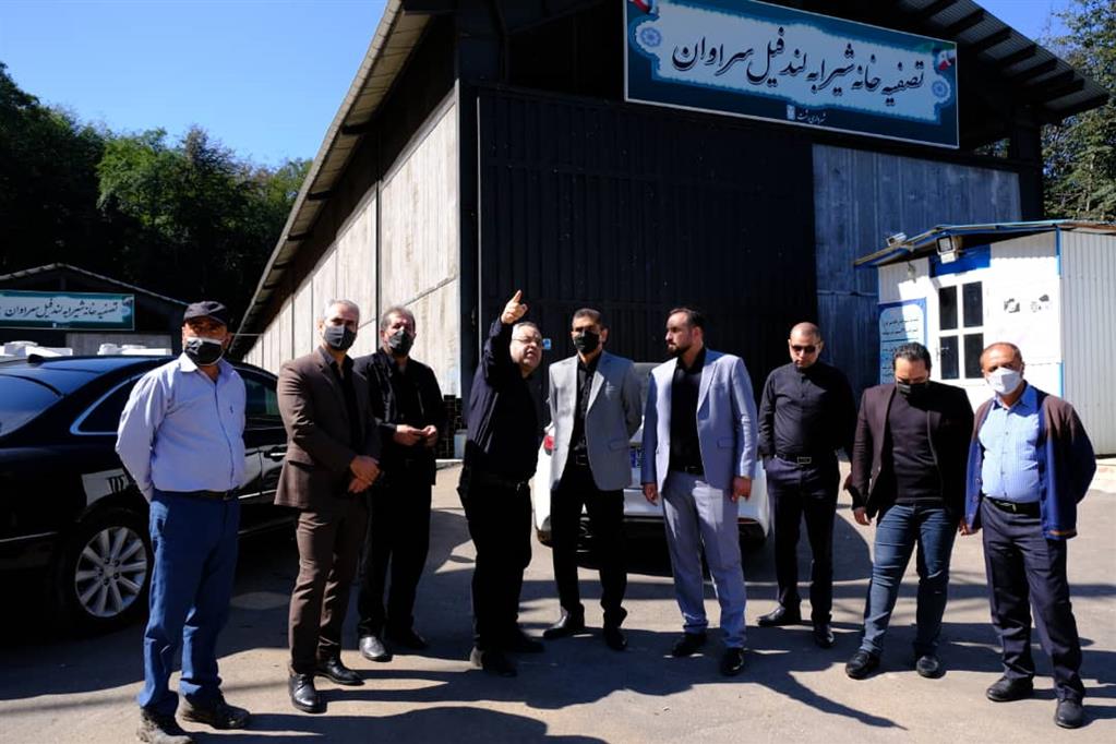 بازدید سرپرست شهرداری رشت از سراوان و کارخانه آسفالت
