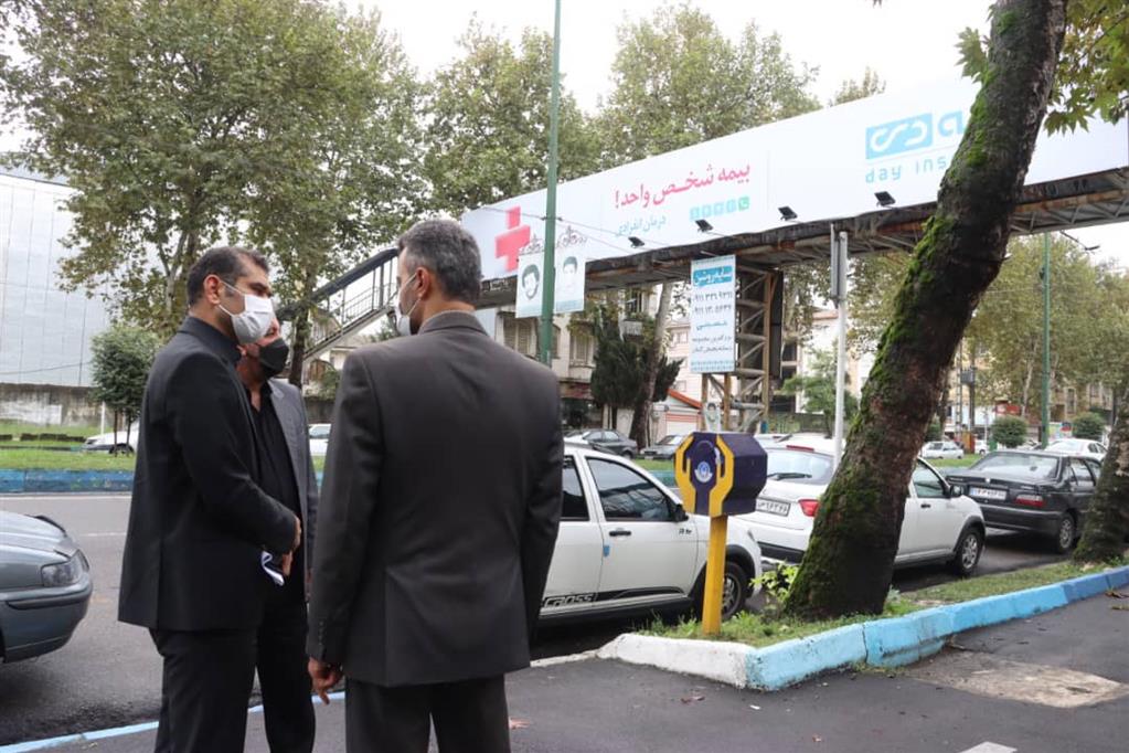 بازدید سرپرست شهرداری رشت  از پل های عابر پیاده