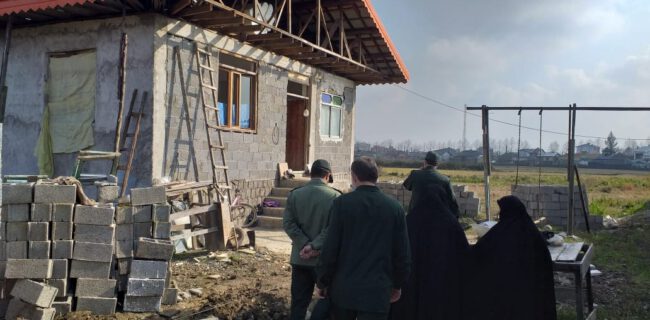 جلوگیری سپاه فومن از مصادره منزل یک خانواده محروم روستایی توسط بانک