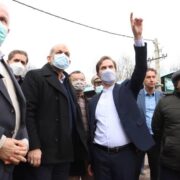 بازدید دکتر وحیدی وزیر کشور با همراهی شهردار رشت از محل دفن زباله سراوان