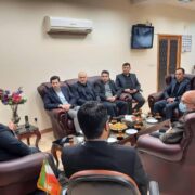 دیدار اعضای شورای اسلامی شهرو شهردار لاهیجان با سرپرست فرمانداری لاهیجان