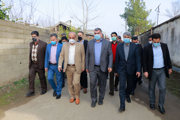 بازدید رییس بنیاد مسکن انقلاب اسلامی از روستاهای شهرستان شفت