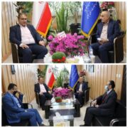 دیدارمدیر عامل شرکت سیمان خزر با مدیر کل صنعت، معدن و تجارت گیلان