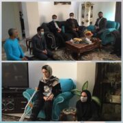 عیادت مدیرکل ورزش و جوانان گیلان از ورزشکار آسیب دیده تکواندوی استان