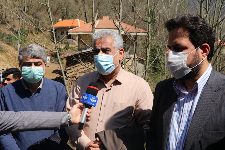 بازدید چهار ساعته استاندار از اردوهای جهادی در روستای ویسرود شهرستان شفت