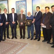 دیدار شهردار، رییس و اعضای شورای شهر لاهیجان با استاد حسین محجوبی