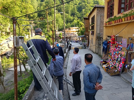 بازدید میدانی مدیر مخابرات منطقه گیلان از روند سامان‌دهی تأسیسات مخابراتی شهرک تاریخی ماسوله