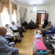 حضور اعضای شوراي اسلامي و سرپرست شهرداری رشت در کانون بازنشستگان شهرداری رشت