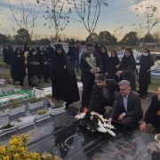 ادای احترام رئیس دانشگاه علوم پزشکی گیلان به شهدای مدافع سلامت