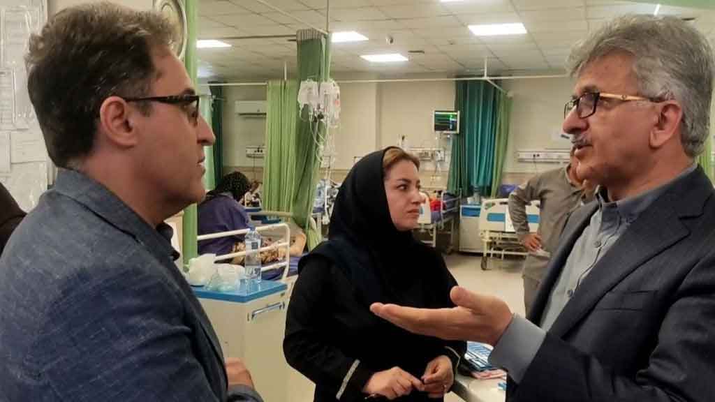 بازدید رئیس دانشگاه علوم پزشکی گیلان از بخش اورژانس مرکز آموزشی درمانی رازی