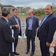 بازدید مسئولان ارشد استانی و شهرستانی از محل احداث تصفیه خانه بهداشتی فاضلاب شهر لنگرود