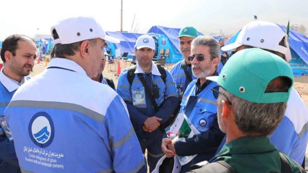 تقدیر مدیر دفتر مدیریت بحران و پدافند غیرعامل وزارت نیرو از عملكرد تیم واكنش سریع آبفای گیلان