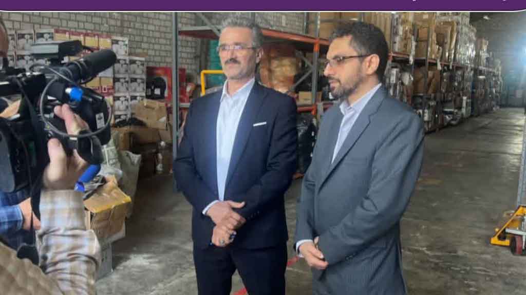 بازدید مدیرکل صداوسیمای گیلان از انبارهای اموال تملیکی
