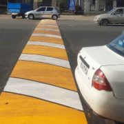 اجرای طرح خط کشی معابر شهری فومن