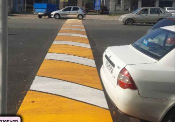 اجرای طرح خط کشی معابر شهری فومن