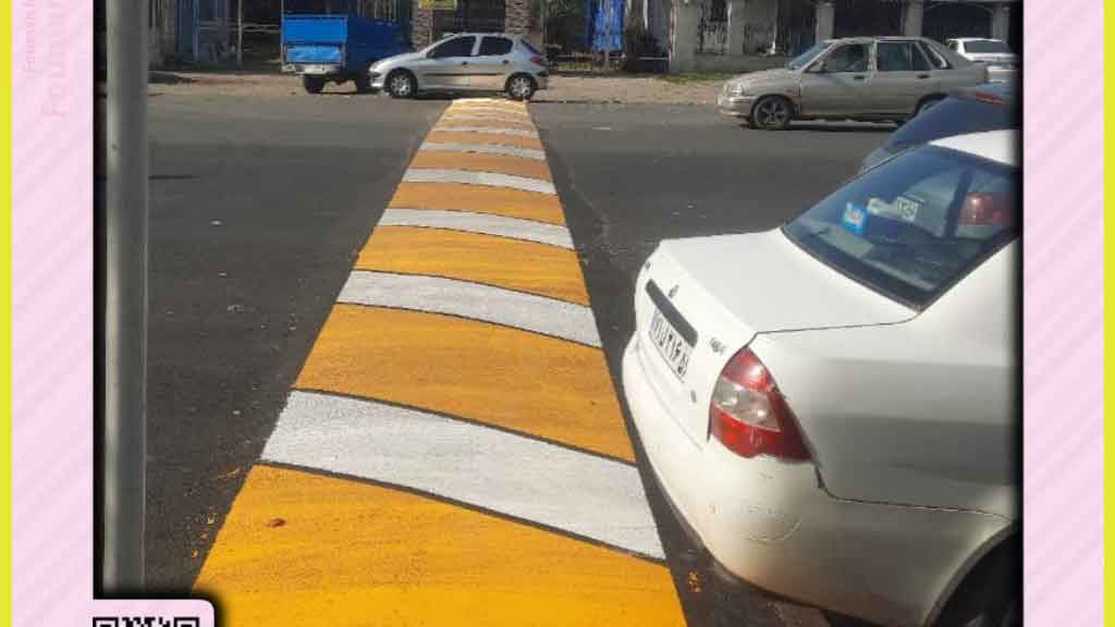 اجرای طرح خط کشی معابر شهری فومن